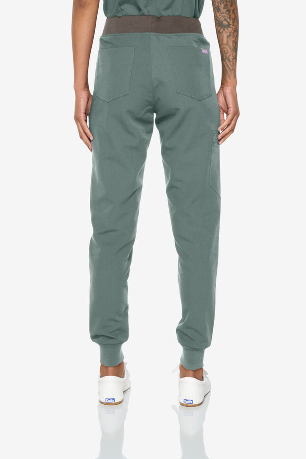 Olive High-Waisted Fit Jogger | Shock Collection