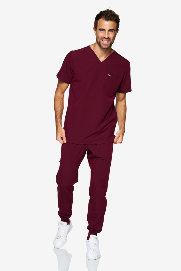 Burgundy Fit Jogger | Pulse Collection | Men| FINAL SALE